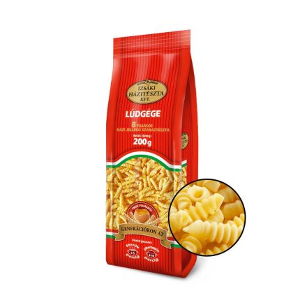 Izsáki 8 tojásos Lúdgége (Csigatészta) 200g