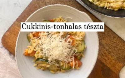 Cukkinis- tonhalas tészta